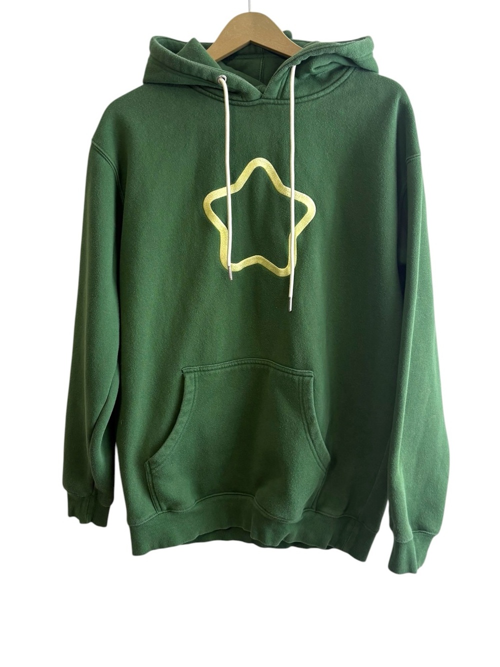 Sykkuno‎ Adult Size Medium Green Merch Star Leaf Embroidered Logo Hoodie Grunge